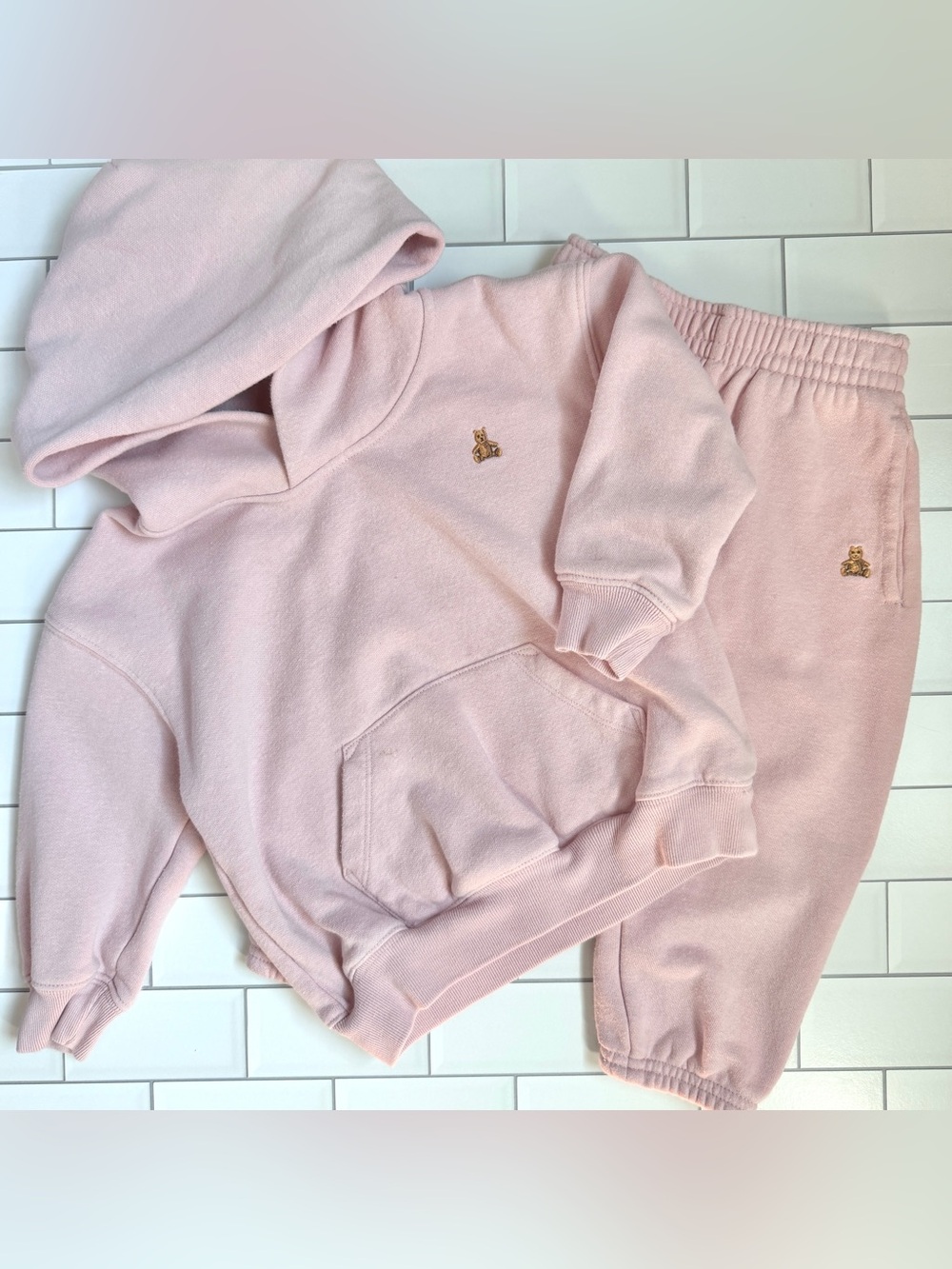 18-24M🧸 Baby GAP VintageSoft Hooded Sweatshirt & Classic Sweatpants Joggers